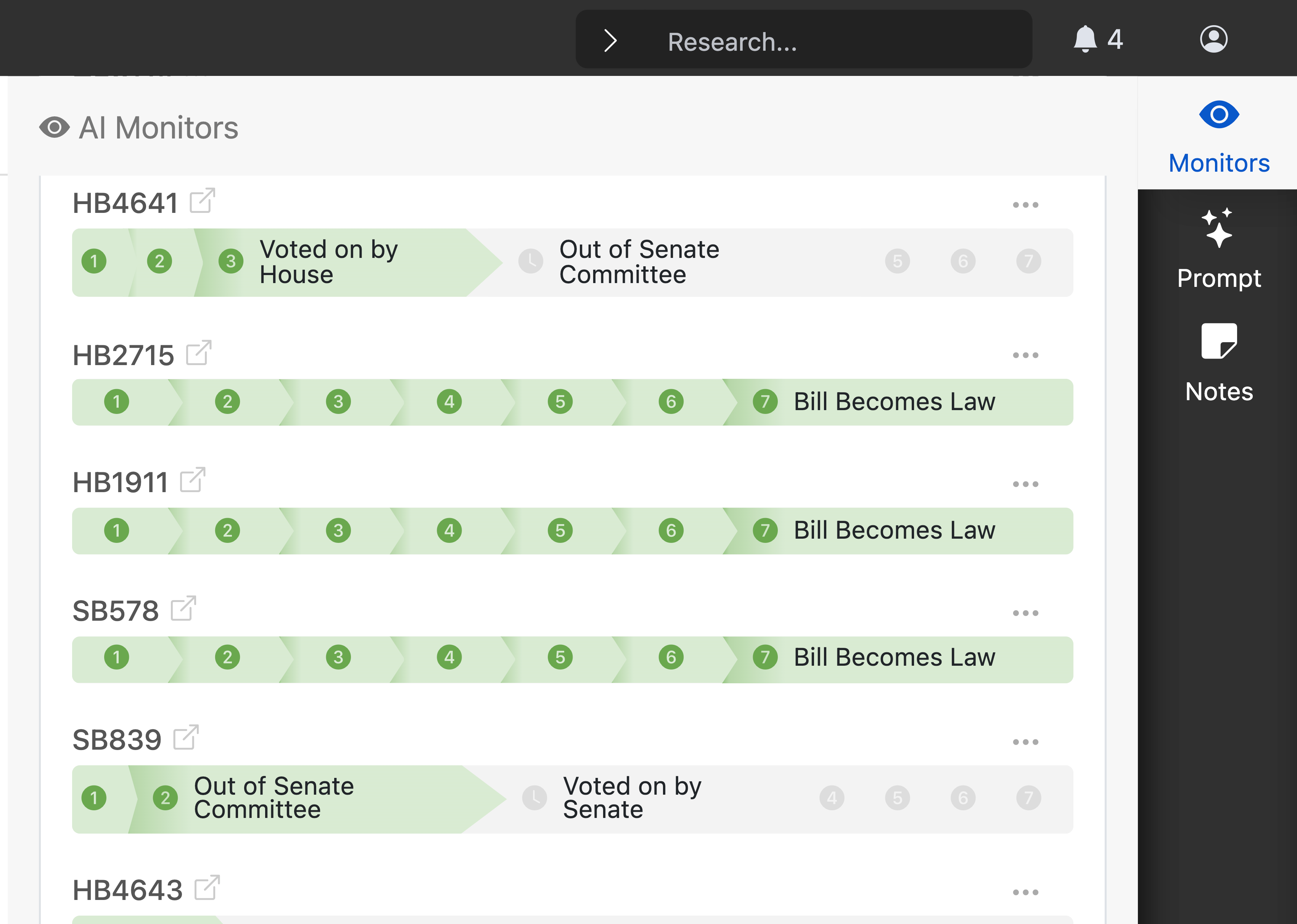 LegiPlex Workspace - AI Activity Monitors